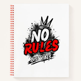 Spiralblock 'No Rules Just Vibes' Notizblock