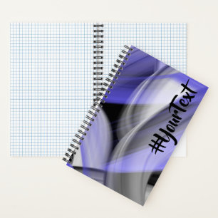Spiralblock-Trend Abstract Lavendel Violett Notizblock