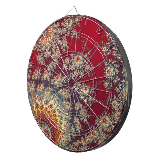 Spiralblumenmuster Dartscheibe (Vorderseite rechts)