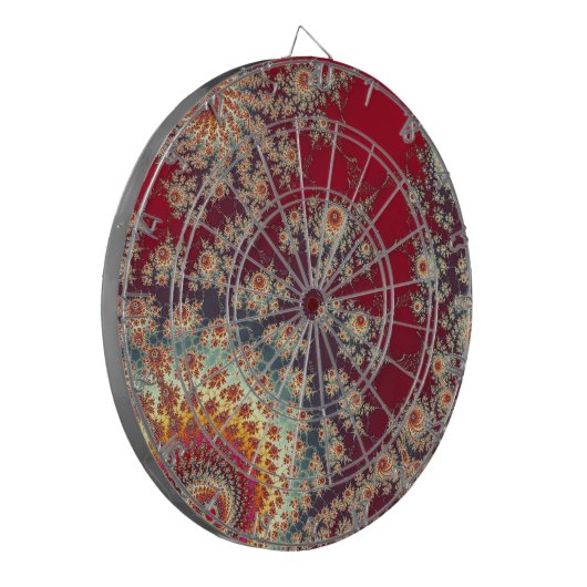 Spiralblumenmuster Dartscheibe (Vorderseite Links)