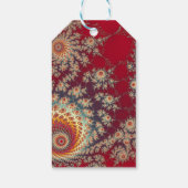 Spiralblumenmuster Geschenkanhänger (Rückseite)