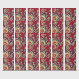 Spiralblumenmuster Geschenkpapier