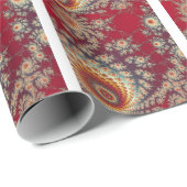 Spiralblumenmuster Geschenkpapier (Rolleneckpunkt)