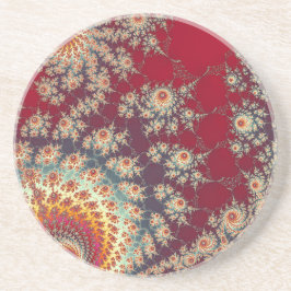 Spiralblumenmuster Getränkeuntersetzer