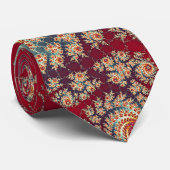 Spiralblumenmuster Krawatte (Gerollt)