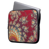 Spiralblumenmuster Laptopschutzhülle (Vorderseite Links)