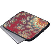 Spiralblumenmuster Laptopschutzhülle (Vorne Knopf)