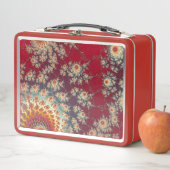 Spiralblumenmuster Metall Brotdose (Beispiel)