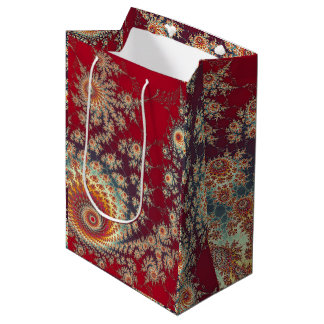 Spiralblumenmuster Mittlere Geschenktüte