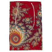 Spiralblumenmuster Mittlere Geschenktüte (Vorderseite)