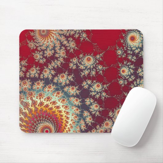 Spiralblumenmuster Mousepad (Mit Mouse)