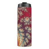 Spiralblumenmuster Thermosbecher (Vorderseite)