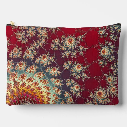 Spiralblumenmuster Zubehörtasche (Vorderseite)