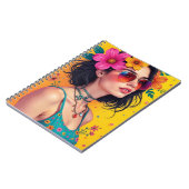 Spiralbuch mit Blumendesign Notizblock (Linke Seite)