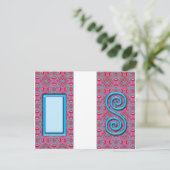 Spiraldesign-Gepäckmarke Postkarte (Stehend Vorderseite)