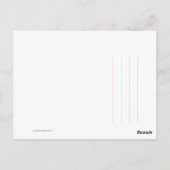 Spiraldesign-Gepäckmarke Postkarte (Rückseite)