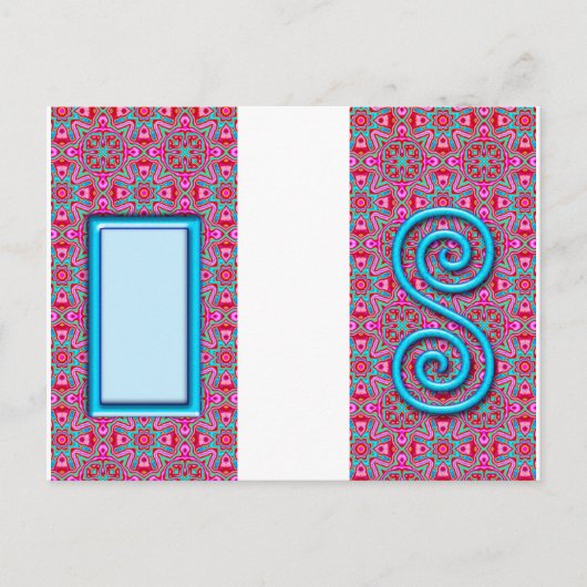 Spiraldesign-Gepäckmarke Postkarte (Vorderseite)