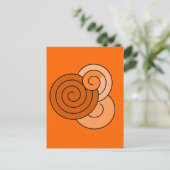 Spiraldesignhi Postkarte (Stehend Vorderseite)