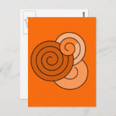 Spiraldesignhi Postkarte (Vorne/Hinten)