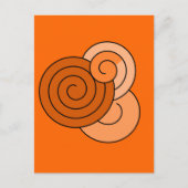 Spiraldesignhi Postkarte (Vorderseite)