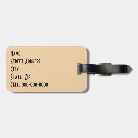 Spiraldrachenspiele Stillleben Gepäckanhänger (Rückseite horizontal)