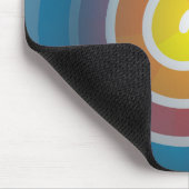 SPIRALE AUF BLAUEM HINTERGRUND MOUSEPAD (Ecke)