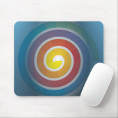 SPIRALE AUF BLAUEM HINTERGRUND MOUSEPAD (Mit Mouse)