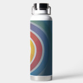 SPIRALE AUF BLAUEM HINTERGRUND TRINKFLASCHE (Rückseite)