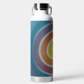 SPIRALE AUF BLAUEM HINTERGRUND TRINKFLASCHE (Vorderseite)