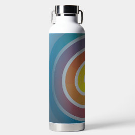 SPIRALE AUF BLAUEM HINTERGRUND TRINKFLASCHE