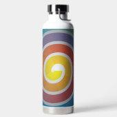 SPIRALE AUF BLAUEM HINTERGRUND TRINKFLASCHE (links)