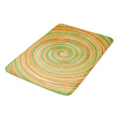 Spirale aus Zitrusfrüchten Badematte (Schrägansicht)
