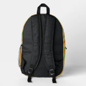 Spirale aus Zitrusfrüchten Bedruckter Rucksack (Rückseite)