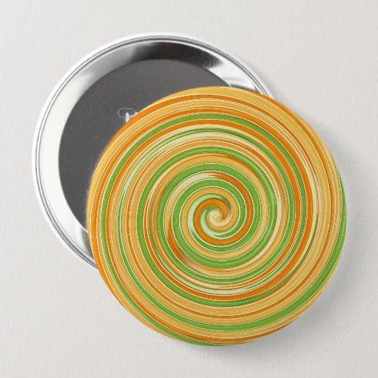 Spirale aus Zitrusfrüchten Button (Vorne & Hinten)
