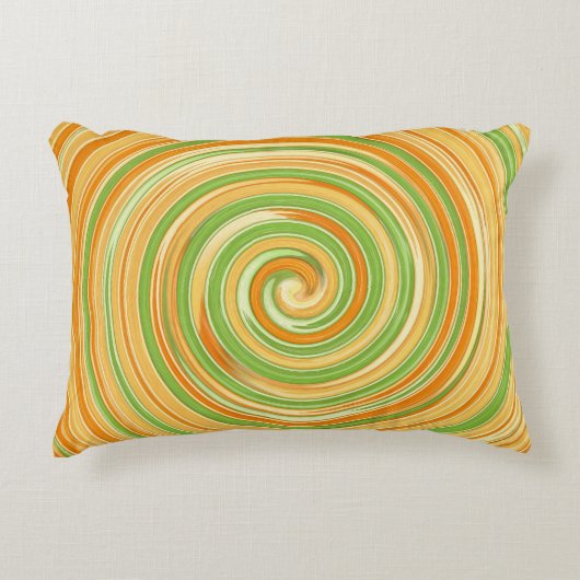 Spirale aus Zitrusfrüchten Dekokissen (Vorderseite)