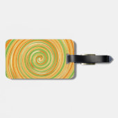Spirale aus Zitrusfrüchten Gepäckanhänger (Rückseite horizontal)