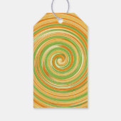 Spirale aus Zitrusfrüchten Geschenkanhänger (Rückseite)