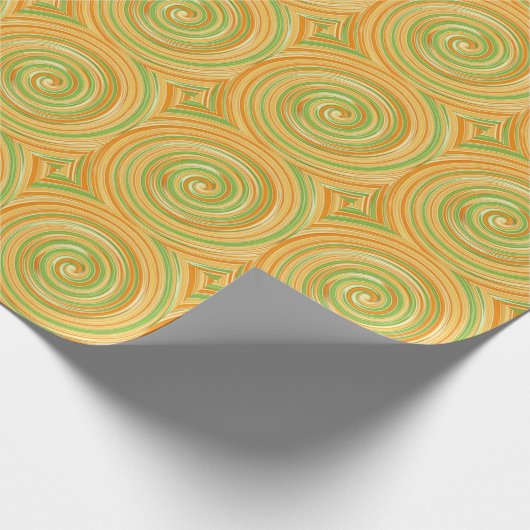 Spirale aus Zitrusfrüchten Geschenkpapier (Ecke)