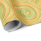 Spirale aus Zitrusfrüchten Geschenkpapier (Rolleneckpunkt)