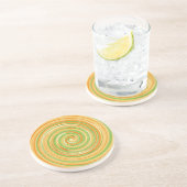 Spirale aus Zitrusfrüchten Getränkeuntersetzer (Seite)