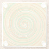 Spirale aus Zitrusfrüchten Glasuntersetzer (Rückseite)