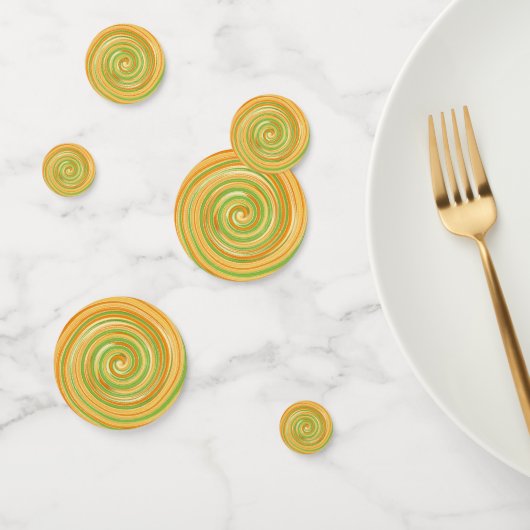 Spirale aus Zitrusfrüchten Konfetti (Gruppe)