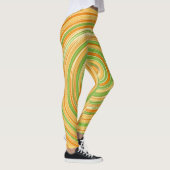 Spirale aus Zitrusfrüchten Leggings (Rechts)