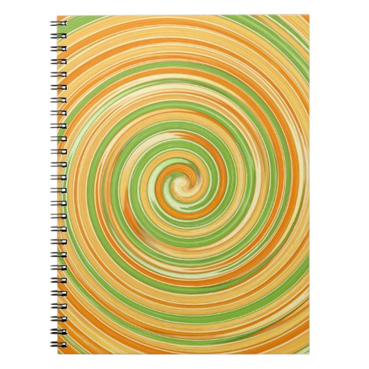 Spirale aus Zitrusfrüchten Notizblock (Vorderseite)