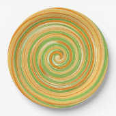 Spirale aus Zitrusfrüchten Pappteller (Vorderseite)