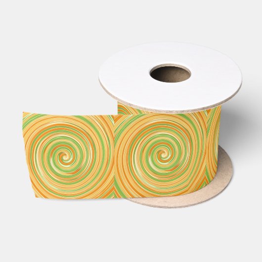 Spirale aus Zitrusfrüchten Satinband (Spule)