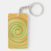 Spirale aus Zitrusfrüchten Schlüsselanhänger (Rückseite)