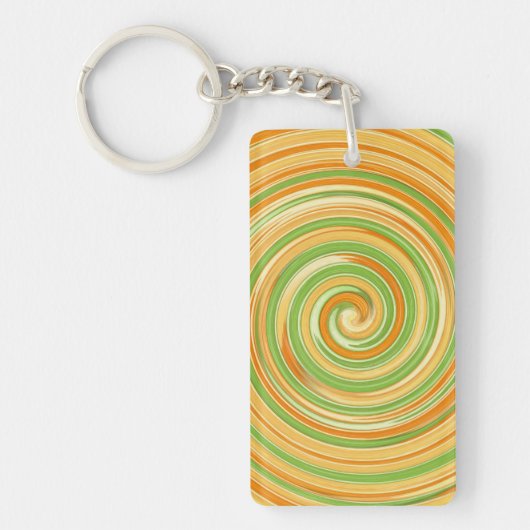 Spirale aus Zitrusfrüchten Schlüsselanhänger (Vorderseite)