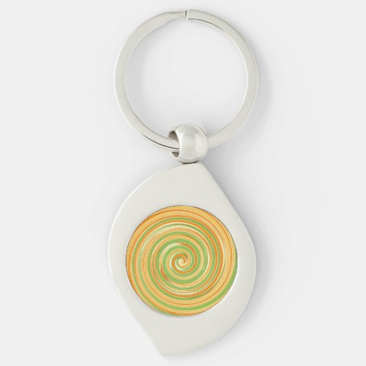 Spirale aus Zitrusfrüchten Schlüsselanhänger (Vorderseite)