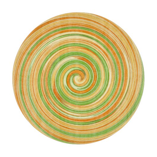 Spirale aus Zitrusfrüchten Schneidebrett (Vorderseite)